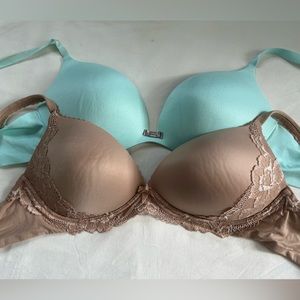 Victoria Secret 38C Plunge and No Wire Bras
